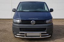 Volkswagen T5 2010–2015 Predný ochranný rám F3-42 (nerez) fotografia 1