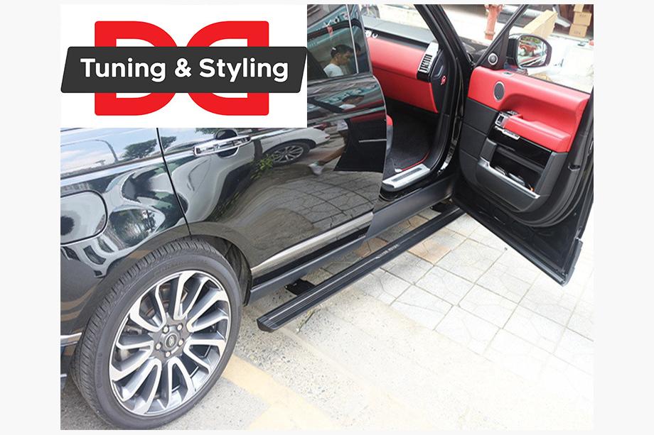 Range Rover III L322 2002–2012 Bočné nášľapy s výsuvným mechanizmom (2 ks, hliník) Fotografia 4