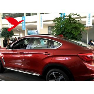 Integrované strešné lyžiny chrómové OEM (hliník, montáž lepením) BMW X6 F16 2014–2019 fotografia 3