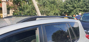 Toyota Rav 4 2006–2013 Strešné lyžiny Skyport (čierne) fotografia 4
