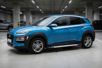 Hyundai Kona 2017–2023 Bočné nášľapy Line (2 ks, hliník) fotografia 1