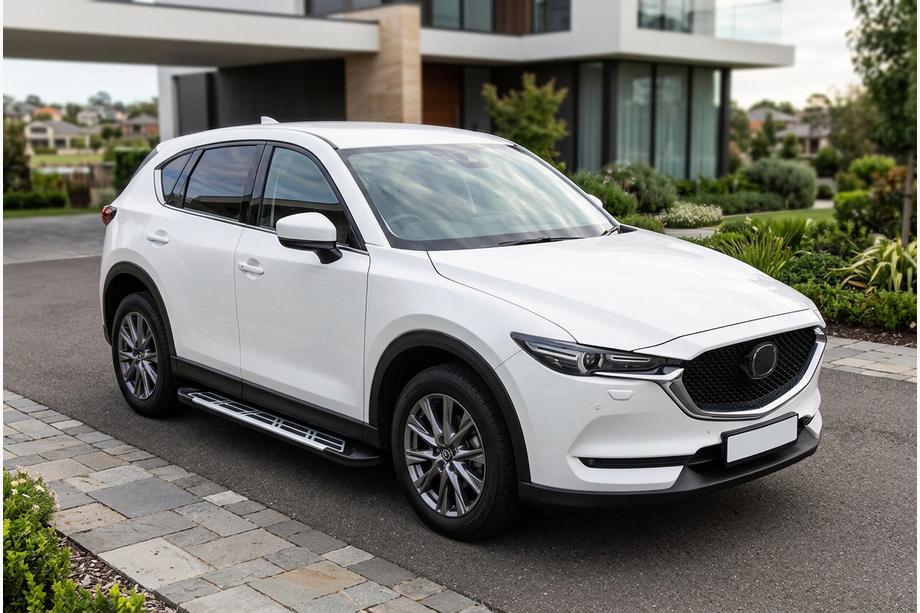 Mazda CX-5 2017–2025 Bočné prahy Sunrise (2 ks, hliník) Fotografia 1