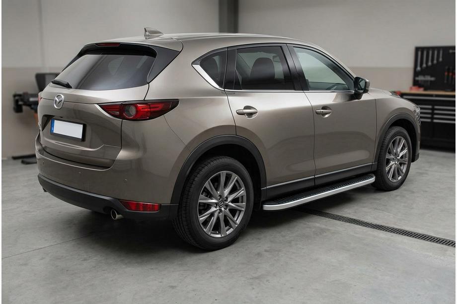 Mazda CX-5 2017–2025 Bočné nášľapy Tayga Grey (2 ks, hliník) Image