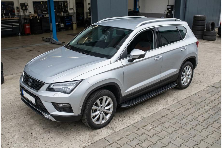 Seat Ateca 2016– Bočné prahy Tayga Black (2 ks, hliník) Image