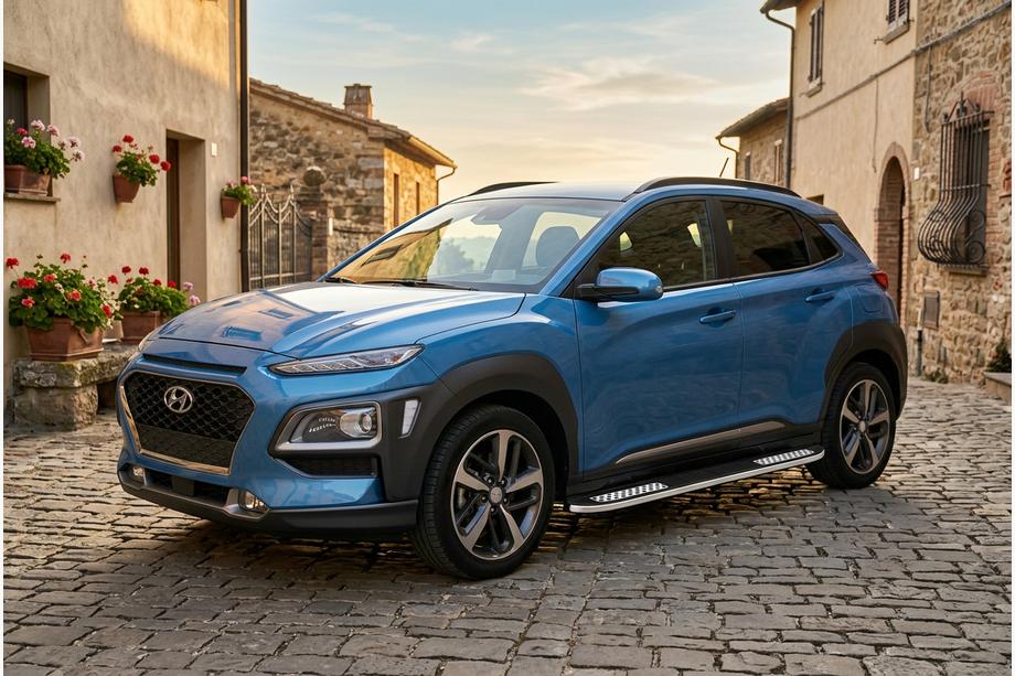 Hyundai Kona 2017–2023 Bočné nášľapy Tayga V2 (2 ks, hliník) Image
