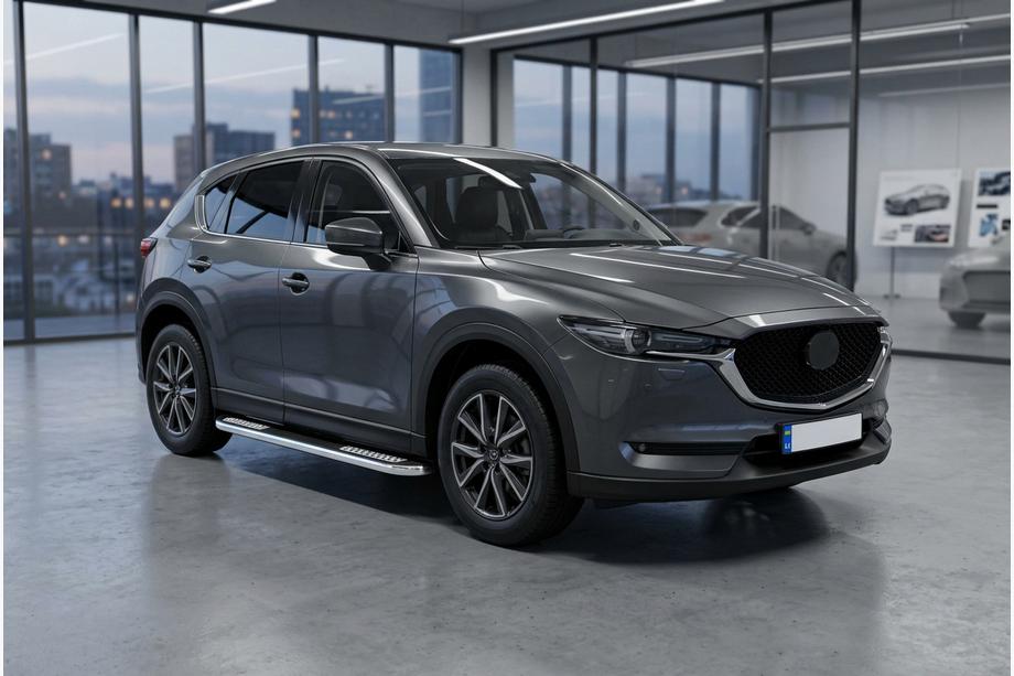 Mazda CX-5 2017–2025 Bočné nášľapy Tayga V2 (2 ks, hliník) Fotografia 1