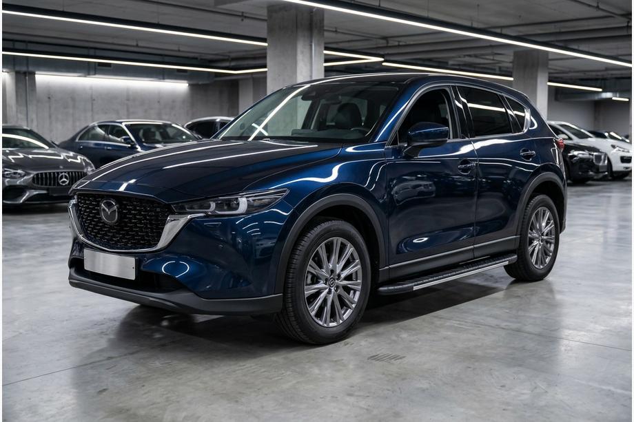 Mazda CX-5 2017–2025 Bočné nášľapy Bosphore Grey (2 ks, hliník) Image