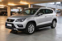 Seat Ateca 2016– Bočné nášľapy Bosphore Grey (2 ks, hliník) fotografia 1
