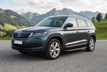Skoda Kodiaq 2016–2023 Bočné nášľapy Bosphore Grey (2 ks, hliník) fotografia 1