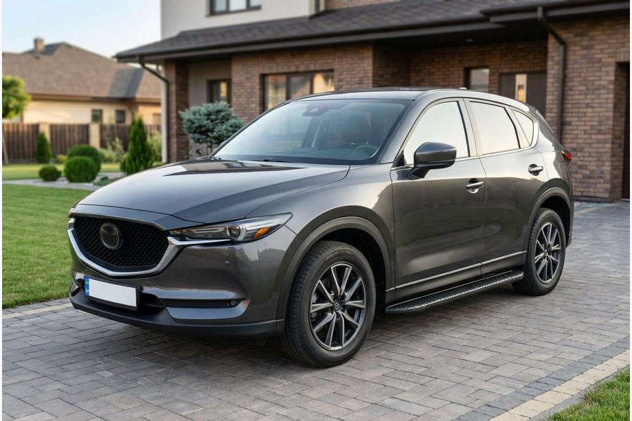 Mazda CX-5 2017–2025 Bočné nášľapy Bosphore Black (2 ks, hliník) Fotografia 1
