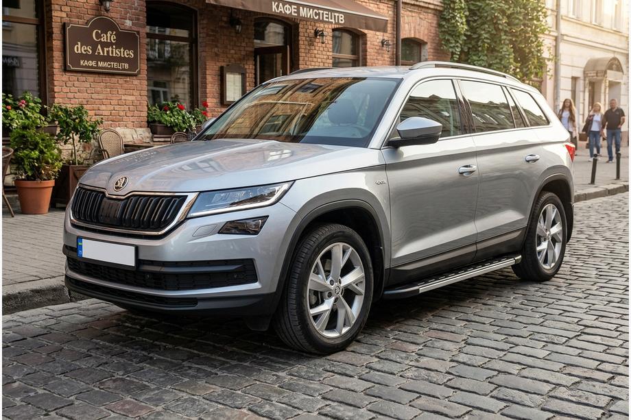 Skoda Kodiaq 2016–2023 Bočné nášľapy Duru (2 ks, hliník) Image