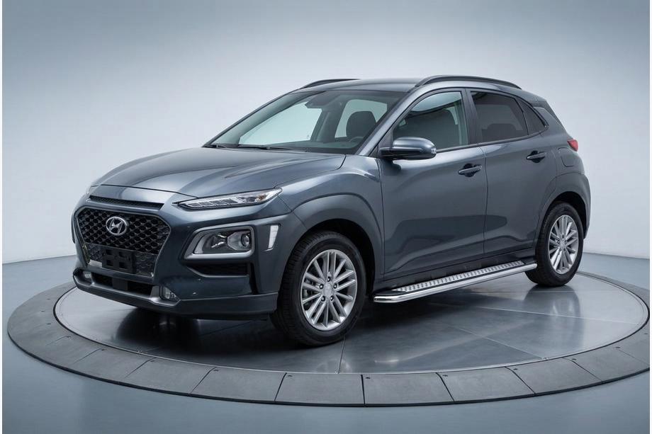 Hyundai Kona 2017–2023 Bočné nášľapy Maydos V2 (2 ks, hliník/nehrdzavejúca oceľ) Image