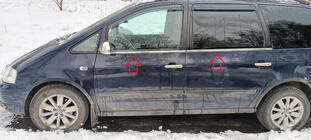 Seat Alhambra 1996–2010 Okenné lišty (4 ks, nerez) fotografia 1