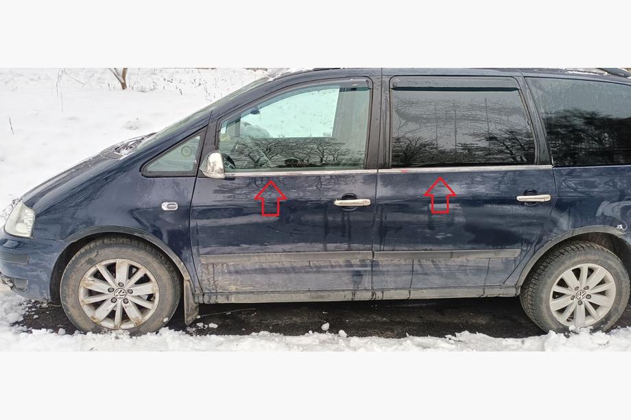 Seat Alhambra 1996–2010 Okenné lišty (4 ks, nerez) Image