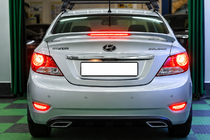 Hyundai Accent 2011–2017 Spojler Niken V2 (na lakovanie) fotografia 1