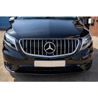 Predná maska chladiča GT Panamericana Chrome (2014-2023 pre Vito W447) Mercedes Vito/V-trieda W447 2014– fotografia 1