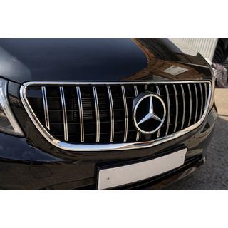 Predná maska chladiča GT Panamericana Chrome (2014-2023 pre Vito W447) Mercedes Vito/V-trieda W447 2014– fotografia 2
