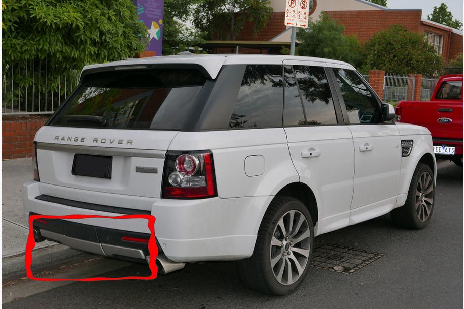 Range Rover Sport 2005–2013 Zadný difúzor (3 diely) Image