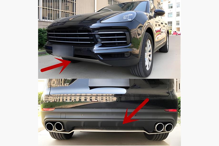Porsche Cayenne 2018– Predný a zadný lip spojler Image