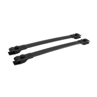 Strešný nosič (priečniky) čierny na OEM pozdĺžne lyžiny (hliník) Toyota Sienna 2010–2020 fotografia 3