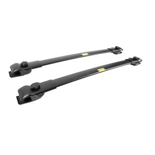 Strešný nosič (priečniky) čierny na OEM pozdĺžne lyžiny (hliník) Toyota Sienna 2010–2020 fotografia 4