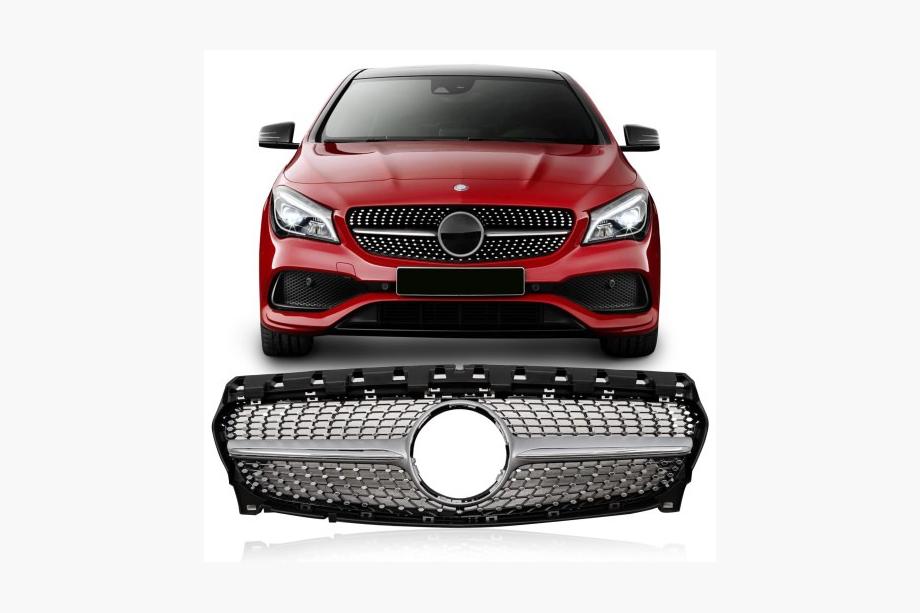 Mercedes CLA C117 2013–2019 Predná maska chladiča (2017-2019, Diamond Silver) Image