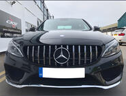 Mercedes C-class W205 2014–2021 Predná maska Panamericana GT (pre Avantgarde/AMG-Line/C43 AMG) 2018+, s kamerou fotografia 7