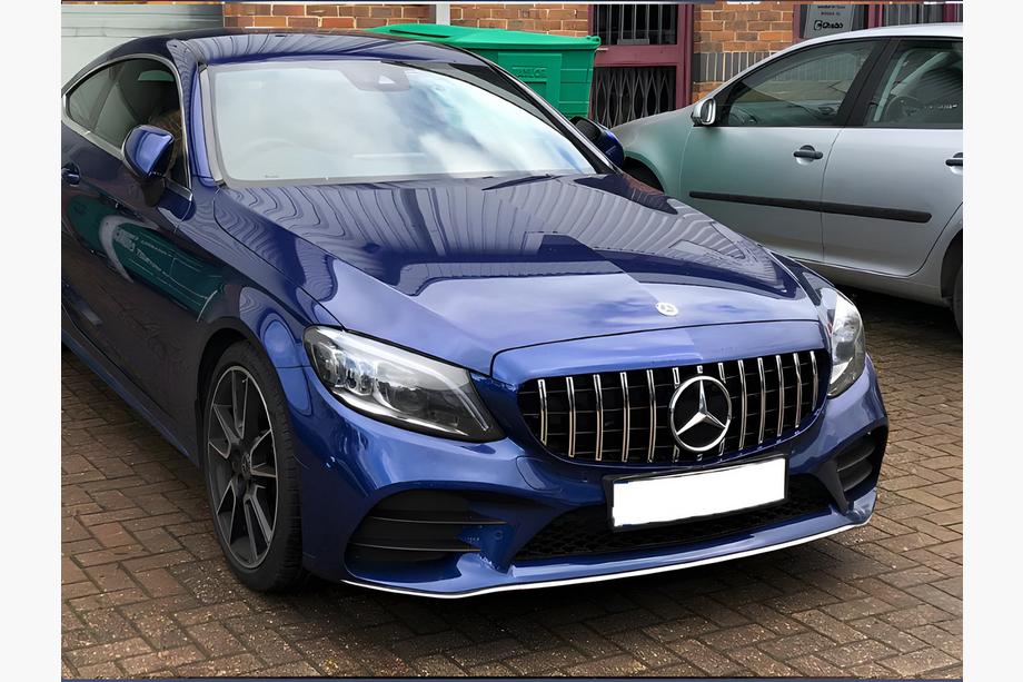 Mercedes C-class W205 2014–2021 Predná maska Panamericana GT (pre Avantgarde/AMG-Line/C43 AMG) 2018+, s kamerou Image