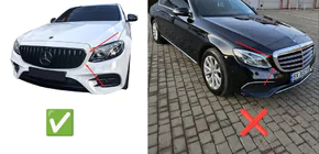 Mercedes Trieda E W213 2016–2023 Predná maska GT Panamericana (pre Avantgarde/AMG-Line/E43 AMG/E53 AMG 2016-2019) fotografia 4