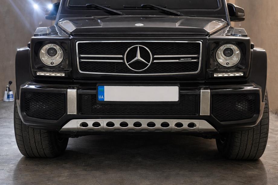 Mercedes G class W463 1990–2018 Ochranný rám predného nárazníka (nerezová oceľ) Fotografia 3
