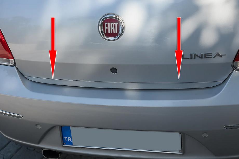 Fiat Linea 2006–2018 Nerezová lišta hrany kufra Image