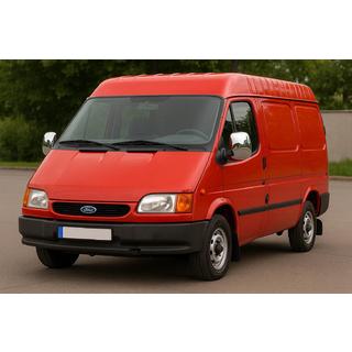 Chromové kryty spätných zrkadiel (2 ks, nerez) Ford Transit 1991–2000 fotografia 1