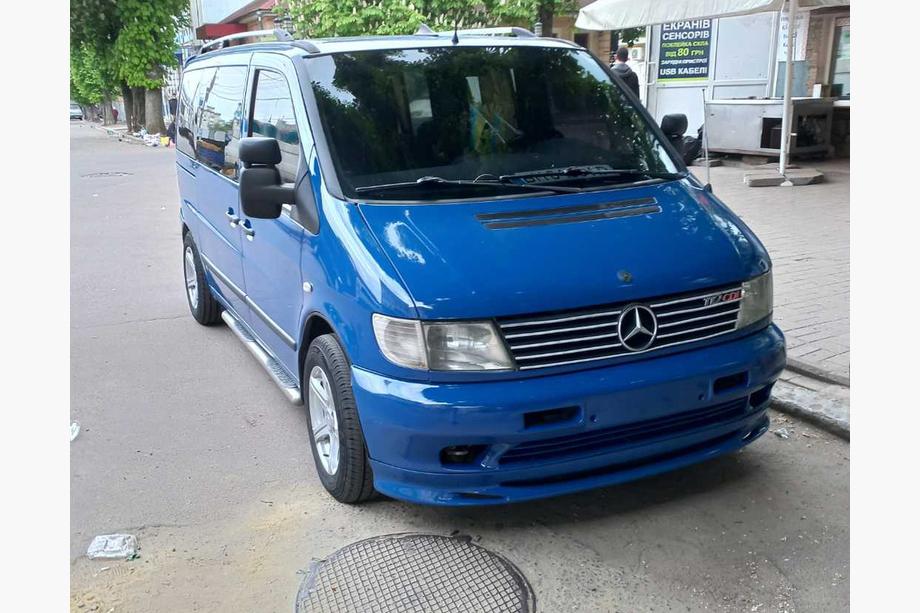 Mercedes Vito W638 1996–2003 Spodný lip predného nárazníka Brabos Style (na lakovanie) Image
