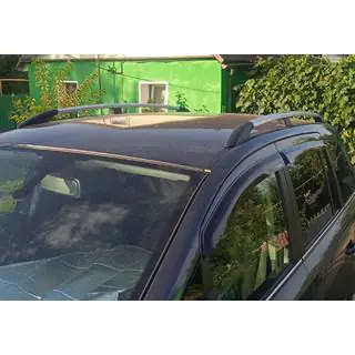 Hliníkové strešné lyžiny (Caravan, chróm)
