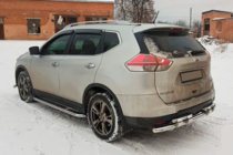 Nissan X-trail T32/Rogue 2014–2021 Zadný ochranný oblúk NSXT.13.6.B1-08 (nerez) fotografia 4
