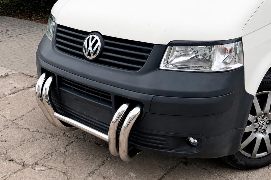 Volkswagen T5 Transporter 2003–2010 Predný ochranný rám ST006-03 Nostrils (nerez) Fotografia 6