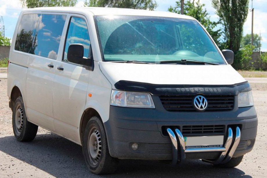 Volkswagen T5 Transporter 2003–2010 Predný ochranný rám ST006-03 Nostrils (nerez) Fotografia 9