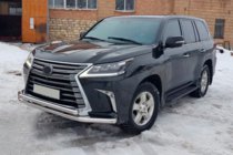Lexus LX570/450d 2008–2022 Predný ochranný rám ST014 (2015+, nerez) fotografia 7