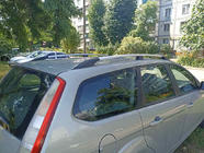 Ford Focus II 2005–2008 Hliníkové strešné lyžiny (Caravan, chróm) fotografia 5