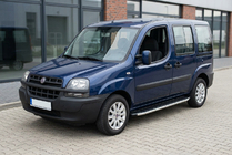 Fiat Doblo I 2005–2010 Bočné nášľapy Fullmond (2 ks, hliník) fotografia 1
