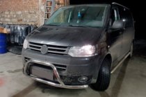 Volkswagen T5 2010–2015 Nerezový predný ochranný rám WT006ST (nerez) fotografia 3