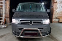 Volkswagen T5 2010–2015 Nerezový predný ochranný rám WT006ST (nerez) fotografia 2