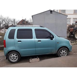 Chrómové strešné lyžiny Opel Agila 2000–2007 fotografia 3