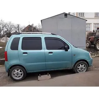 Chrómové strešné lyžiny Opel Agila 2000–2007 fotografia 3
