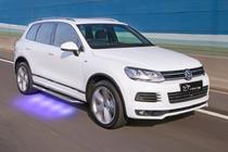 Volkswagen Touareg 2010–2018 Bočné nášľapy v štýle originálu V3 (2 ks, hliník) fotografia 9