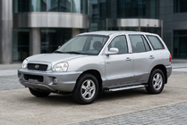 Hyundai Santa Fe 1 2000–2006 Bočné nášľapy Allmond Grey (2 ks, hliník) fotografia 1