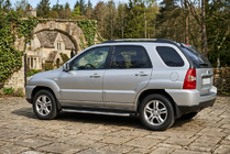 Kia Sportage 2004–2010 Bočné nášľapy Fullmond (2 ks, hliník) fotografia 1