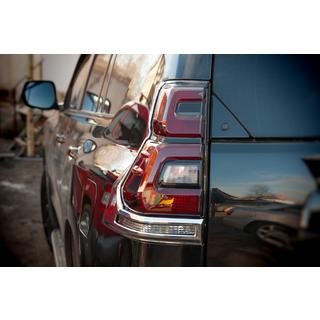 Chrómové kryty zadných svetiel V1 (2 ks, 2018+) Toyota Land Cruiser Prado 150 2009–2023 fotografia 2