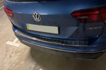 Volkswagen Tiguan 2016–2023 Nerezová lišta na zadný nárazník (Carmos) fotografia 8