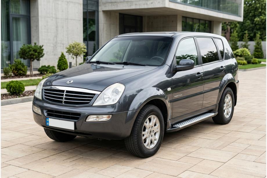 SsangYong Rexton I 2001–2017 Bočné nášľapy Allmond Grey (2 ks, hliník) Image